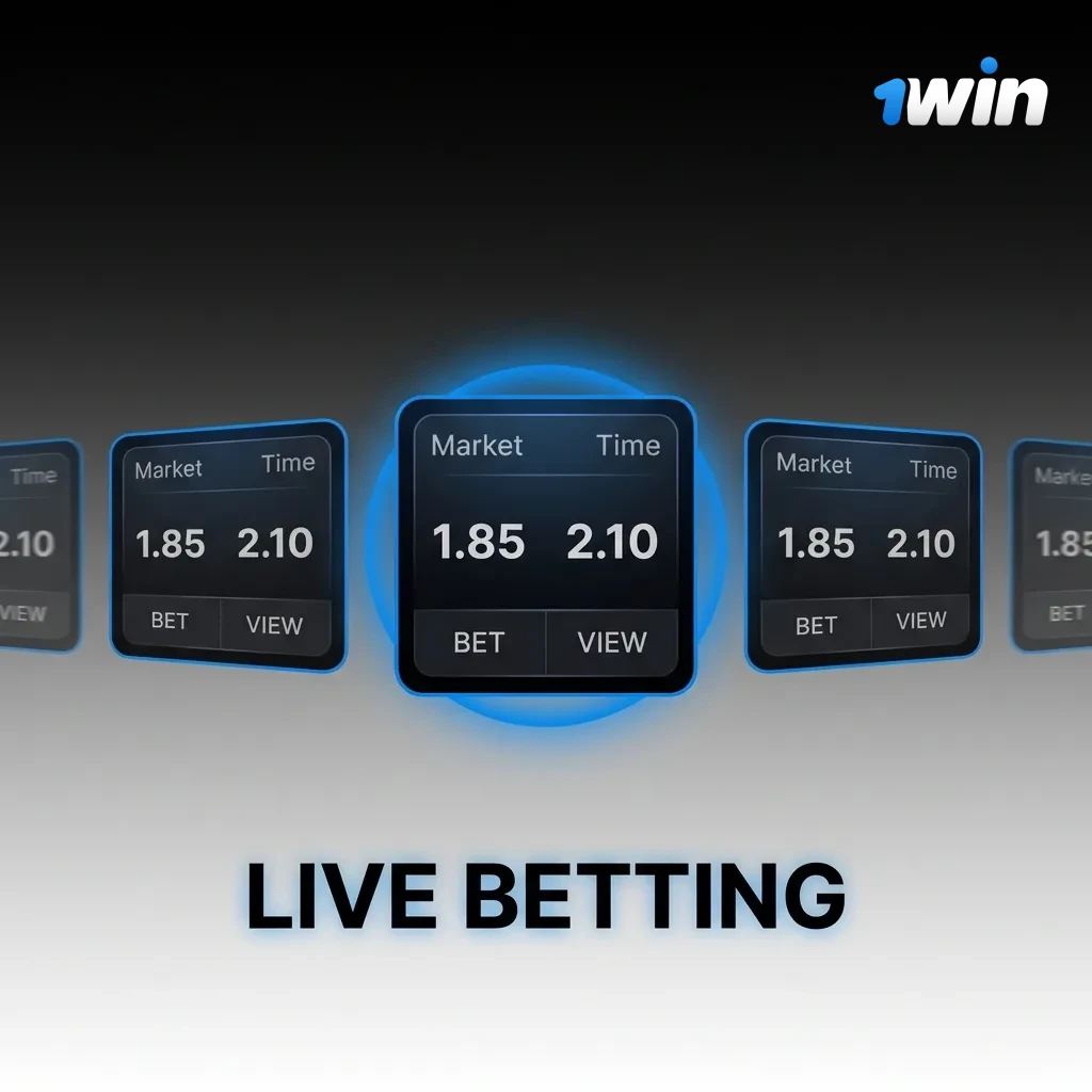 Live betting interface showing real-time odds 
